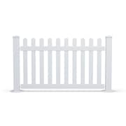 MONTOUR LINE White Picket Event Fence Panel Kit, (1 Panel, 2 Posts) FN-PKT-KIT-WH-55-01